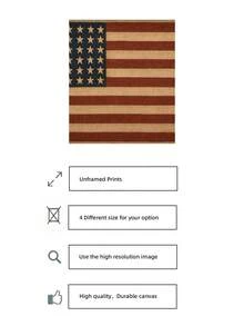 1pc Frameless Vintage American Flag Independence Day Art Print, Patriotic Wall Decor For Bedroom, Dorm, Back To School, Funky Posters, Room Decor Gift - American Flag - View 5