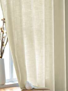 1pc Semi-Transparent Hollow-Out European Style Floral Pattern Bohemian Style Semi-Sheer Curtain, Decorative Curtain For Bedroom, Living Room, Home Decor, Suitable For All Seasons - Multicolor - View 8