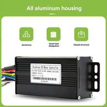 36V 48V 500W 750W 26A Three Mode Brushless Controller With Speed Limit Line For Ebike Electric Scooter - Nhiều màu - Xem 3