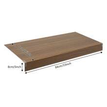 LYNICESHOP 33x16in Wire Rack Cover Set, 5 PCS Shelf Covers Wire Rack Cover, Wood Grain PVC Shelf Liner, Cabinet Organizer For Store Pantry, Cabinet Bathroom, Kitchen Shelving (Dark Wood Color, 33x16in) Holiday Gift (US Stock) Faster Delivery - Dark Wood Color - View 3