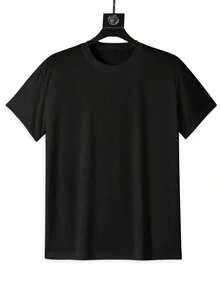 PremiumWo's Casual Alani Chaos Pattern T-Shirt - Short Sleeves, Round Neck, Summer And Spring Top, Colorful Cartoon Design, Lightweight And Comfortable, Casual Wear With Fun Prints, Lightweight ShirtGift Idea - 黑色 - 查看 3