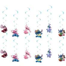 Trang trí bàn tiệc sinh nhật chủ đề Stitch, vật trang trí treo tường tạo không khí tiệc tại nhà. - Nhiều màu - Xem 11
