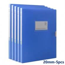 1/5pcs Foldable File Box, Multi-Specification, A4 Document Box, Large Capacity, PP Material, Waterproof & Stain-Resistant, Document Storage Box, Contract & Voucher Folder, 20mm/35mm/55mm Options, File Box, Suitable For Office, School, Personnel Organization & Classification, Foldable Folder, Back To School/Graduation Season Gift (Random Label) - A4 - Blue - View 17