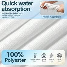 2pcs Bohemian Geometric Abstract Pattern Super Soft Microfiber Kitchen Towels, 40*60cm/15.7*23.6in, Single-Sided Printed, Kitchen Dish Cloths, Suitable For Restaurant, Kitchen, Bathroom Decor, Holiday Gift - Multicolor - View 4