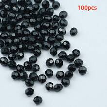 100-500pcs Acrylic Shiny Faceted Corner Beads - DIY Handmade Beading, Suitable For Jewelry Making, Handicrafts, Translucent Material - Faceted Beads - View 54