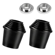 2 Packs Drum Spur Feet, Drum Legs Threaded Rubber Foot With Lock Nuts For Drum - Multicolor - View 1