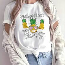 Women's T-Shirt For Spring/Summer. Model M251210 (55), Women's Summer T-Shirt, Round Neck, Suitable For Spring, Summer And Autumn - Casual And Fashionable Women's Clothing In Standard Size B1. Create Everyday Looks That Make You Look Slimmer. - 黑色 - 查看 7