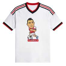 Camiseta de fútbol Cazorla Dibujo de Jugador de Fútbol Camiseta - Multicolor - Ver 1