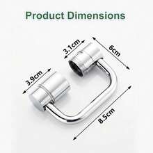 1080° Rotating Faucet Extender, U-Shaped Swivel Faucet Aerator, Dual Mode Spray With Upward Water Spray, Splash Proof Water Saving Nozzle For Kitchen And Bathroom Sink - Default - View 7