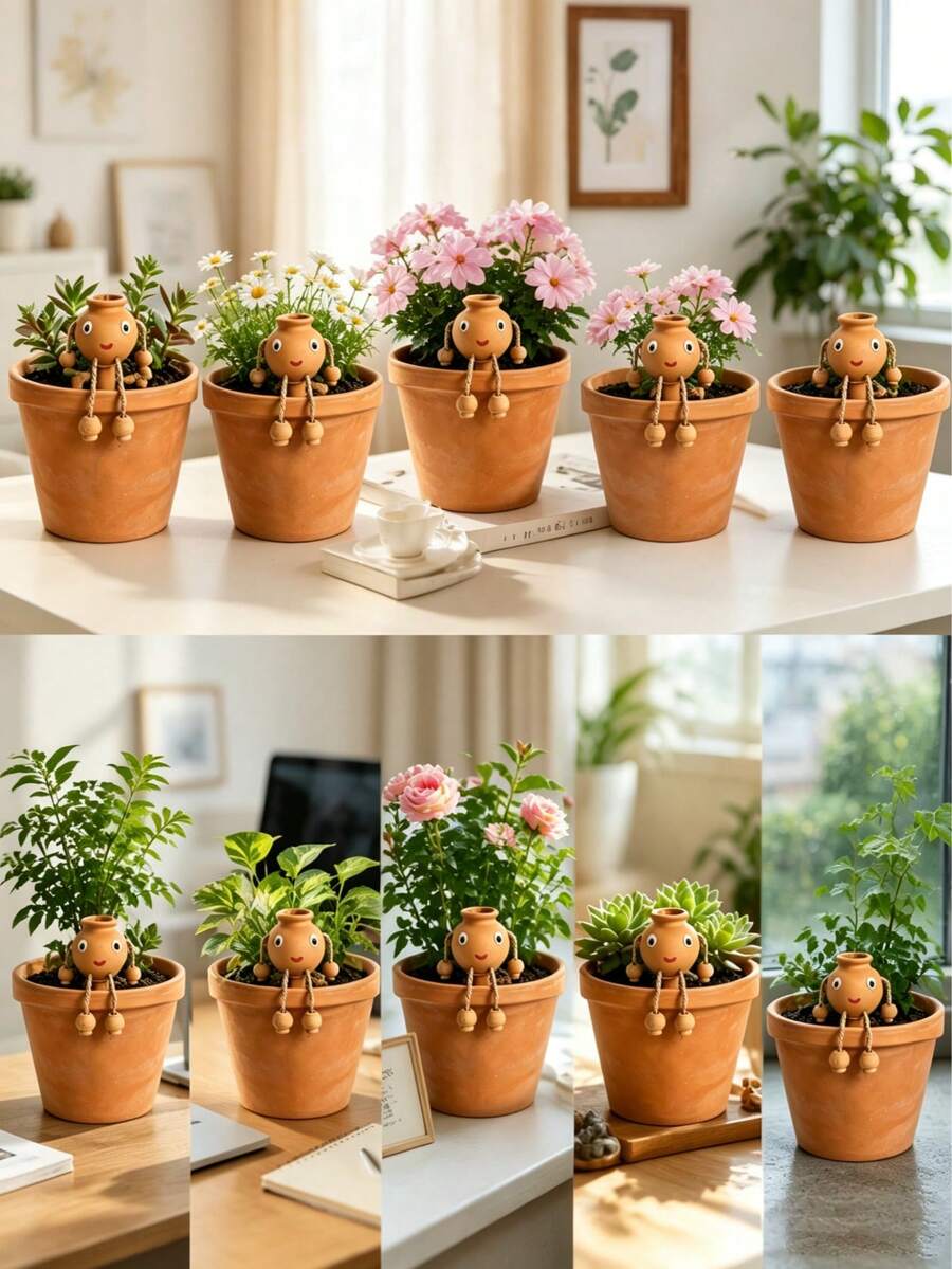 Automatic Ceramic Watering Balls, Automatic Watering Systems, Gardening Supplies, Lazy Waterers. Large Capacity, Narrow Opening Design Extends Watering Time; Suitable For Indoor/Outdoor Potted Plants; A Must-Have For Spring And Summer. - Multiple Styles - View 1