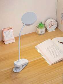 1pc LED Multi-Function 3-Color Desk Lamp, Plug-In/Rechargeable (800mAh Battery) Options, USB Clip-On Eye-Care Study Night Light, 360° Rotatable Reading Lamp, Suitable For Student Dorm, Bedroom, Classroom, Living Room, Bedside, Portable Desk Lamp - Clip-on Round Table Lamp - View 11