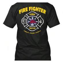 Camiseta Firefighter Pride Limited Bombero Rescatista - Negro - Ver 6