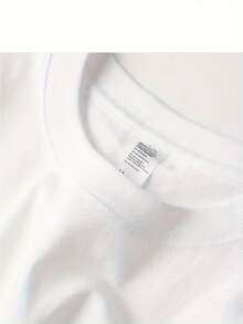 100% Pure Short-Sleeve T-Shirt With A Relaxed Fit, Perfect For Summer, Featuring A Round Neck And A Loose, Stylish Design That Is Versatile For Women. - White - View 3