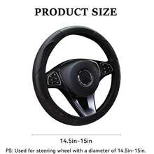 1 chiếc bọc vô lăng co giãn họa tiết sợi carbon bán chạy, có sẵn các màu đen cổ điển, xám và trung tính, với thiết kế vân sợi carbon thời trang. - Nhiều màu - Xem 4