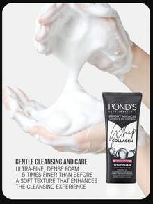 Pond's 溫和弱酸性控油泡沫洗面乳，微氣泡濃密泡沫含菸鹼醯胺，溫和控油、清潔毛孔、維持油水平衡、亮白肌膚，適合敏感肌，清爽不緊繃 - 膠原蛋白控油 - 查看 9