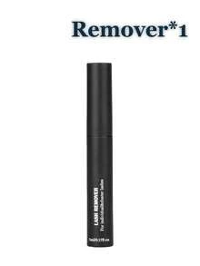 Removedor de cílios postiços 3/2/1pc, 5ml, para aplicação caseira de cílios postiços em tufos, removedor de extensão de cílios DIY, removedor de cola para extensão de cílios DIY. - Preto - Ver 5