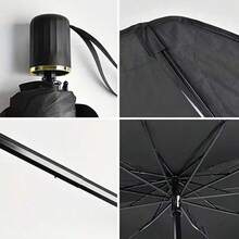 1pc Foldable UV Protection Sunshade Windshield, Multifunctional Car Front Windshield Heat Insulation Sun Umbrella, Suitable For Sedan SUV, Unisex Car Exterior Accessory - A - View 4