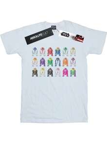 Women's/Ladies' R2 Unit Boyfriend Style Cotton T-Shirt - White - View 1
