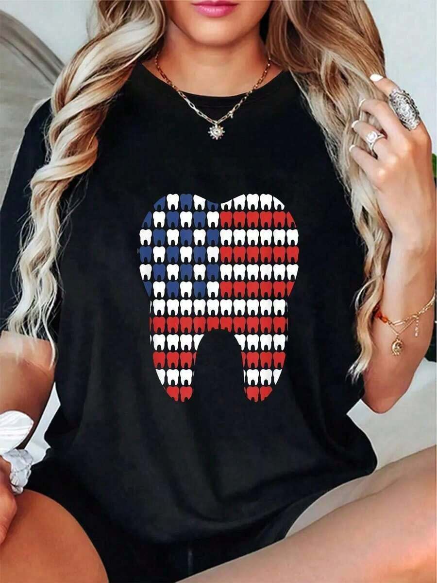 Women T-Shirts - Black - View 1