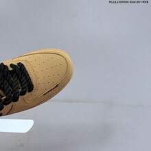 AIR Wheat Black Low-Top Sneakers With Chunky Laces, Classic Casual Shoes With Air Cushion, Comfortable Footwear For Streetwear & Daily Wear - Brown - View 6