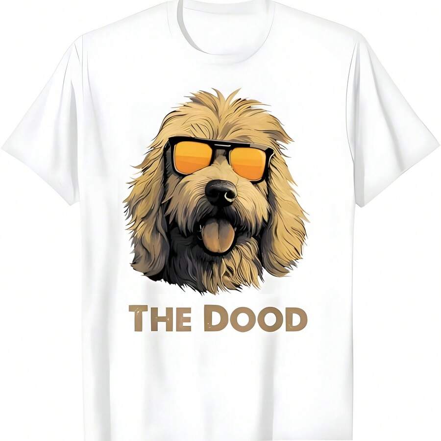Goldendoodle perro vintage la camiseta de la muerte para hombres mujeres - Blanco - Ver 1