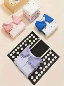 Shirt Folding Board, Shirt Storage Rack, T-Shirt Folding Board, Adult Quick And Easy Clothing Folding Tool, Minimalist Design, Suitable For Spring And Summer Tops - Multicolor - View 3