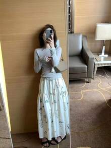 Women Skirts - Cream - View 2