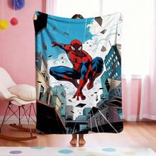 1pc Cartoon Character Printed Blanket,Superhero Movie Print Blanket,Retro Cartoon Style Throw Blanket,Cartoon Character Printed Blanket,All-Season Universal Nap Blanket,Character Home Decor Blanket,Modern Fashion Gift Suitable For Home Bedroom Bed Sofa Office Lunch Break Cover Picnic Blanket - Nhiều màu - Xem 1