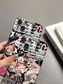 Pink And Black Himiko Toga Yandere Love Phone Case. Compatible With Apple, , , And Honor Phones. Made Of TPU Silicone, They Offer Protection Against Bumps And Drops. Great Gift For Mom. - 黑色 - 查看 7
