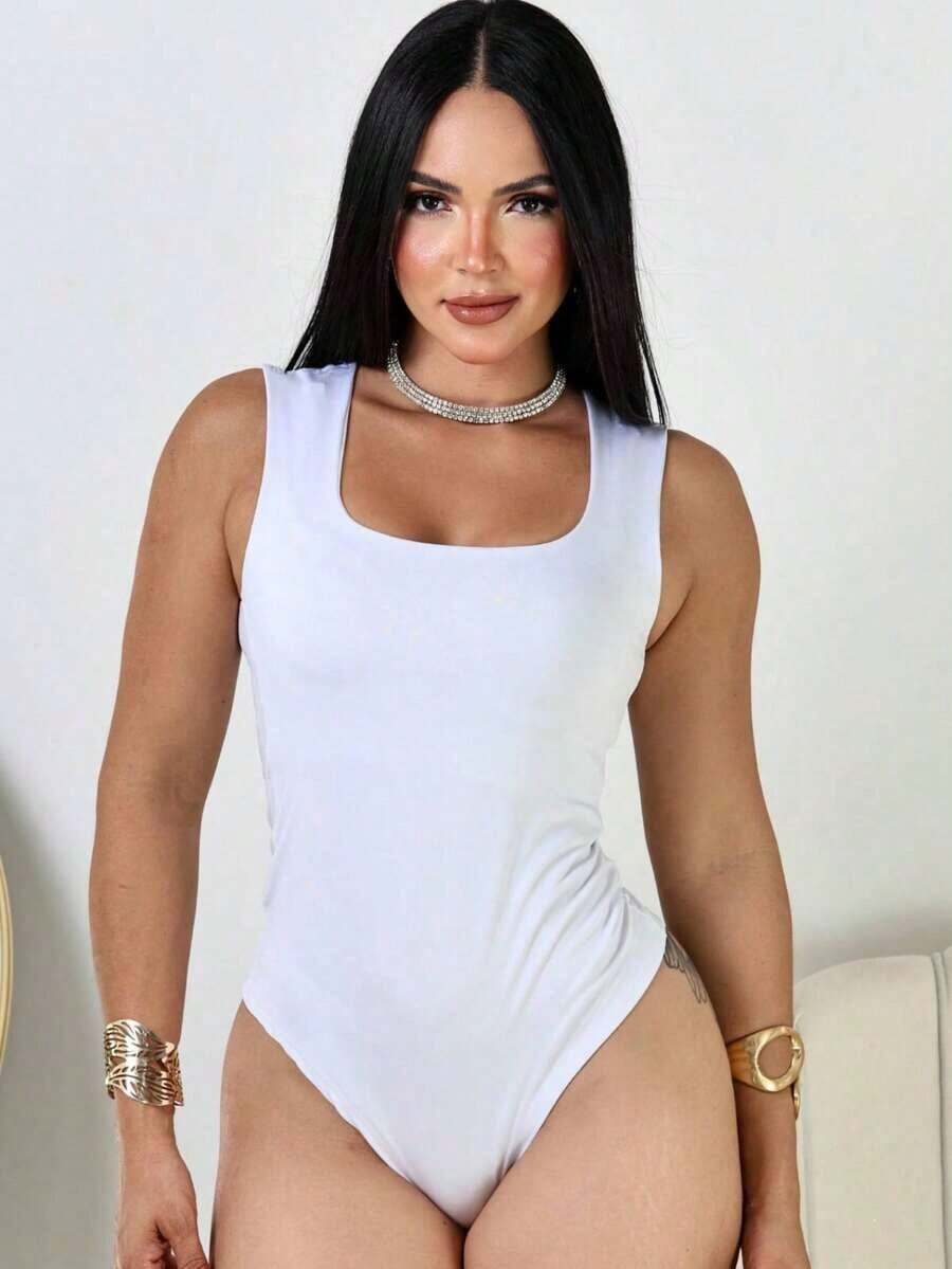 BODY TANK TOP WOMEN'S FASHION - White - View 1