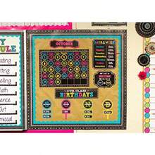 Teacher Created Resources Chalkboard Brights Our Class Birthdays Mini Bulletin Board 5506 - Varios colores - Ver 5