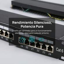 Switch De Red De Gabinete Gigabit Cat6ftp De 24 Puertos - Tipo de Enchufe A USA (110-127V) - Ver 10