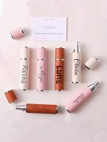 Personalized Premium Refillable Glass Perfume Bottle,Customized Bottom Press Direct Spray,Thickened Glass,Portable For Travel,Cosmetic Spray Atomizer - Multicolor - View 6