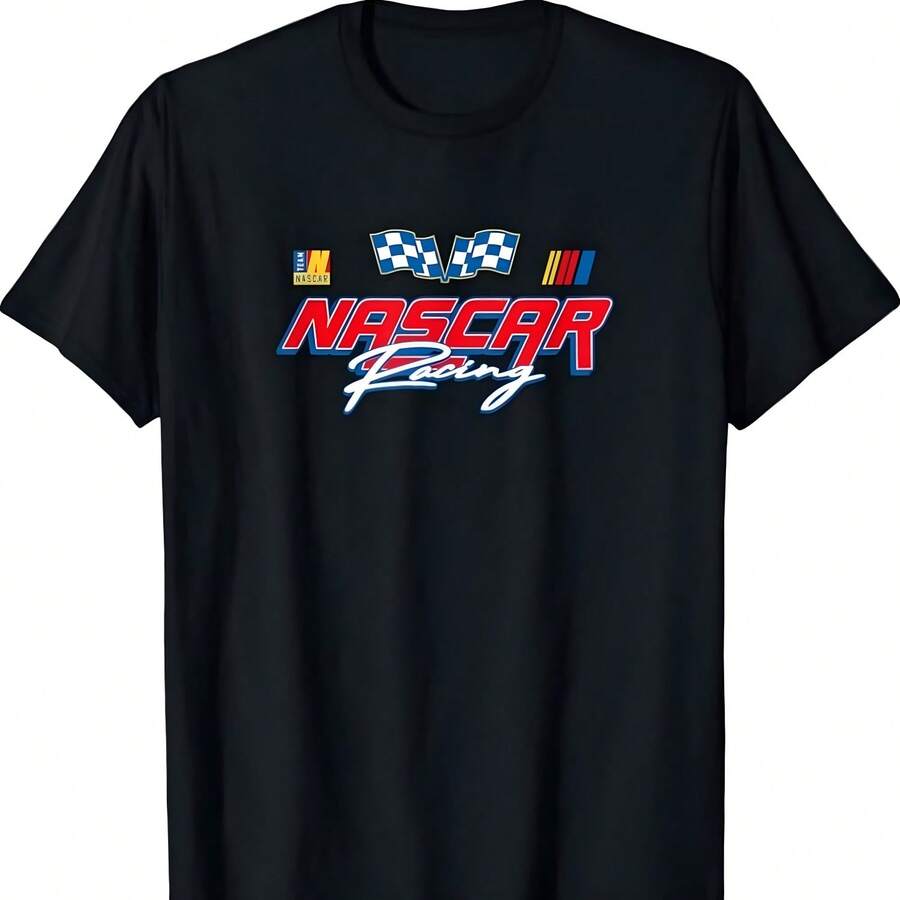 NASCARS - Camiseta de camiseta de carreras - Negro - Ver 1