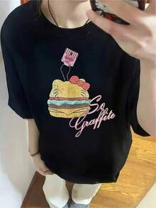 100% Algodón Premium 180g .¡Oferta Especial!Playera.Oferta Especial, ¡Cómpralo Ya!1 Pieza Camiseta Unisex Holgada 180g 100% Algodón Puro.Oferta Especial, ¡Cómpralo Ya!1 Pieza Camiseta Unisex Holgada 180g 100% Algodón PuroCómpralo ahora camiseta divertida comida diseño gráfico único estillo casual moderno prenda cómoda algodón ligero para jóvenes y adultos talla s a l color negro ropa urbana palabras clave populares Excelente Calidad y Precio, con  Excelente Calidad y Precio, con  Camiseta Streetwear Unisex Ideal para Conciertos y Regalo - Negro - Ver 6