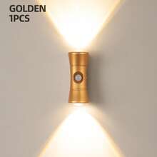 Smart LED Wall Light, 3-Color Adjustable, With Motion Sensor, Indoor Magnetic LED Sensor Wall Light, Battery Powered, Adjustable Color Temperature, USB Rechargeable Night Light, Wireless Magnetic Wall Light, Suitable For Hallway, Bathroom, Bedroom - Hourglass Design [Regular Version] - View 42