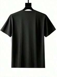 Women's Camia 100% Cotton Crew Neck Printed Basic Comfortable T-Shirt. Suitable As A Gift. Women's T-Shirt. Elegant Blouses. Boho Chic. Soft, Breathable And Comfortable Women's Top, Ideal For Spring, Summer And Autumn, Perfect For Vacations, Travel And Everyday Wear. - 黑色 - 查看 2