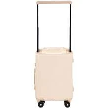 W WINGS 3-Piece High-Quality Travel Luggage Set, 20", 24", 28" Sizes, With TSA Lock, ABS+Digital Lock, 360° Spinner Wheels And Hard Shell, Free Carry-On - Ivory - View 7