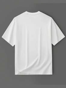 Plus Size Classic Solid Color Crew Neck T-Shirt For Women, Made Of Breathable Fabric - Soft And Breathable, Short Sleeve, Suitable For Casual Wear In Spring And Summer - Basic And Versatile. - 白色 - 查看 2