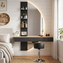 Black + Black Round Stool