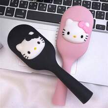 Sanrio 1/件 Hello Kitty 防糾結梳子－便攜式氣墊梳，可愛卡通設計，按摩功能，易於造型的浴室化妝配件，適合日常使用、學生生日禮物、情人節、婚禮、旅行配件、開學季、畢業季，化妝造型配件 - 彩色 - 查看 7