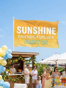 1pc Custom Party Flag,Custom Design,Upload Your Own Design For Any Occasion & Sizes,Upload Your Own Logo For Any Occasion,Add A Splash Of Fun To Your Celebration - Multicolor - View 4