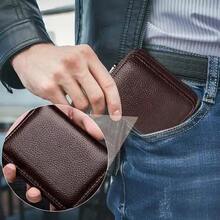 Leather Card Holder With Multi-Slots Organizer With Zipper - 1 - View 6