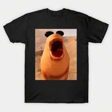 Printed T-Shirt For Men And Women - 黑色 - 查看 1