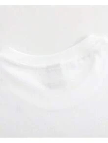 Men's Short Sleeve T-Shirt With Playing Card Print - 白色 - 查看 3