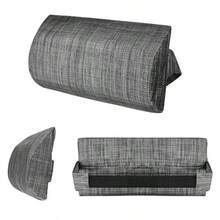 Almohada para Silla de Piscina - Cojines para sillas de salón al Aire Libre Impermeables, Cojín reclinable para reposacabezas, Cojines para Silla universales Suaves extraíbles - Negro gris - Ver 7