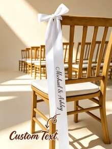 200*8cm Customized Bridesmaid Name Ribbon, Personalized Wedding Ribbon, Bridal Party Customized Ribbon, Customized Champagne Decoration Ribbon - Multicolor - View 2