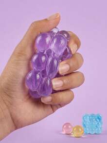 Cube Malt Sugar Slow Rebound Soft Squishy Decor, Super Soft Transparent Jelly Squeeze Decor, Colorful Fashion Relaxation Accessory, Emotional Comfort Hand Toy Decor, Suitable For Teenagers And Adults, Perfect For Office Desk And Daily Relaxation Decoration - Multicolor - View 4
