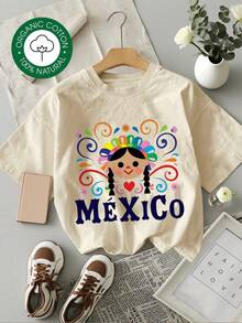 MYNOVA C Women's Plus Size Soft Cotton T-Shirt With Colorful Mexican Design, Gift For Friends, Valentine's Day, Modern Outfit, Fashionable Summer Dresses For Women, Perfect Casual Wear For All Seasons, S M L XL - 白色 - 查看 6