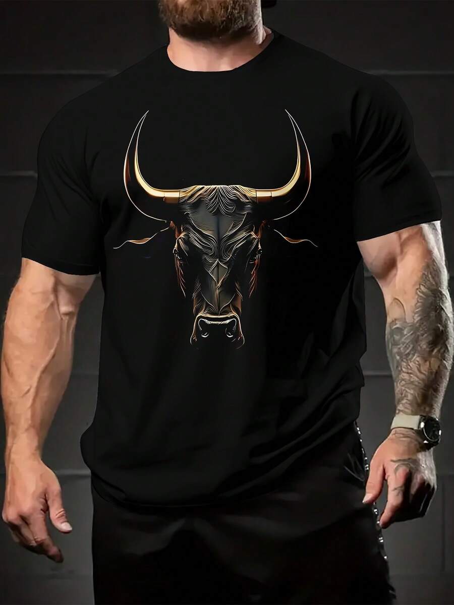 Camisetas de hombre para primavera y verano - Negro - Ver 1